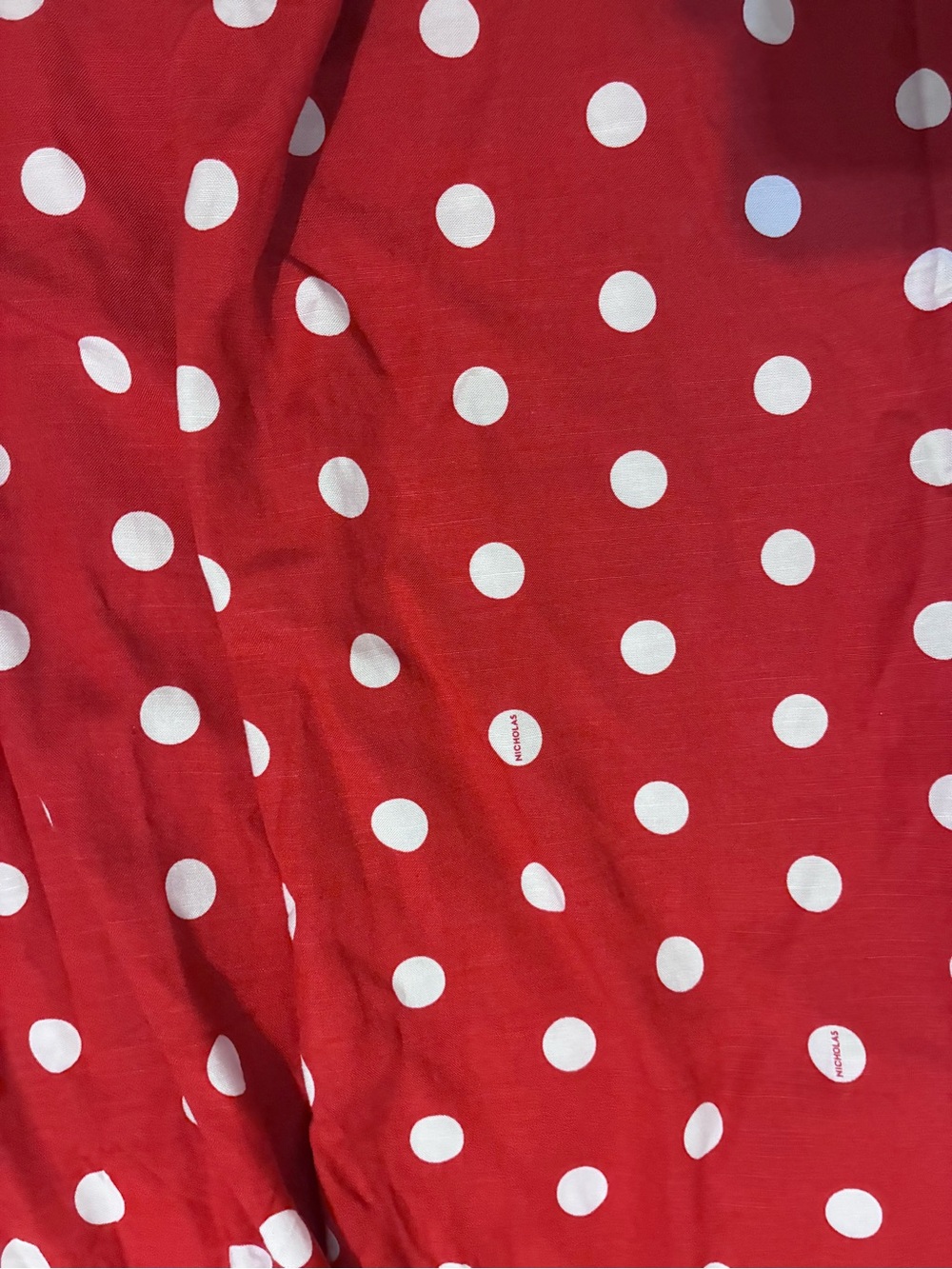 NWT NICHOLAS Red & White Polka Dot Halter Seraphina Maxi Dress 6 - Picture 2 of 8